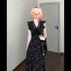 16037#Black Floral V-Neck Maxi Dress — Ruffled Sleeveless A-Line Elegant Casual Party Long Dress