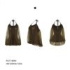160102#Olive Green Halter Neck Flowy Mini Dress