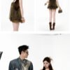 160102#Olive Green Halter Neck Flowy Mini Dress