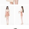 160104#Blush Pink Off-Shoulder Two-Piece Mini Dress Set