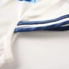 160116#White Qipao with Blue Floral Print — Traditional Cheongsam Dress