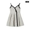 微信图片_20260827015447_1382_8 160118#Houndstooth Sleeveless A-Line Mini Dress with Black Trim