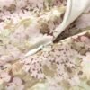 160120#Soft Pink Floral V-Neck Ruffled Mini Dress