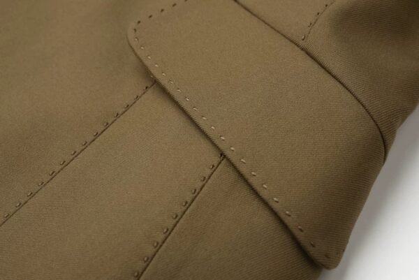 160121#Olive Green Single-Breasted Short Blazer
