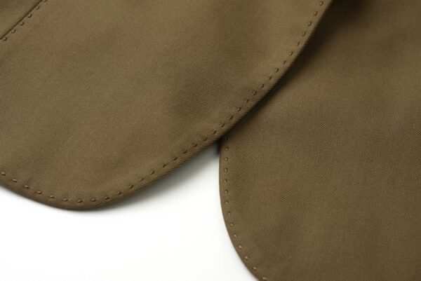 160121#Olive Green Single-Breasted Short Blazer