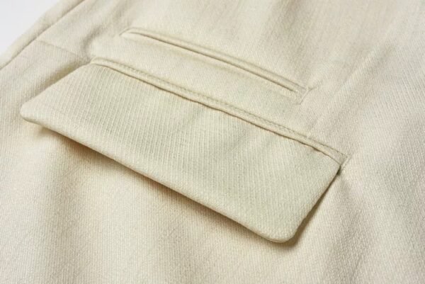 160123#Beige Short-Sleeve Blazer & High-Waisted Shorts Coord Set