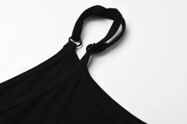 160136#black  Sheer Blouse & Black Midi Skirt Two-Piece Set （125）