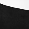 160136#black  Sheer Blouse & Black Midi Skirt Two-Piece Set （125）