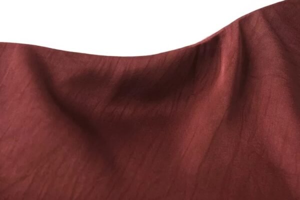160128#Rust Red Sleeveless Top & Flared Midi Skirt Two-Piece Set