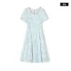 微信图片_20260827152608_1677_8 16133#Embellished Neck Short-Sleeve Flowy Midi Dress — Light Blue / Pale Yellow